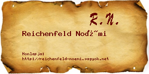 Reichenfeld Noémi névjegykártya